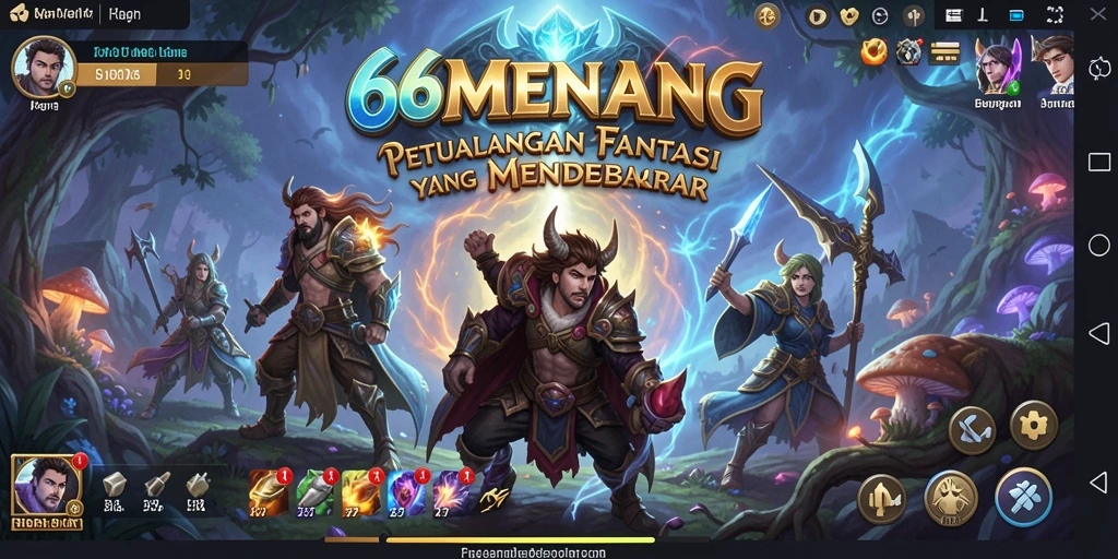 Tampilan gameplay RPG yang seru dan menantang di 66MENANG.