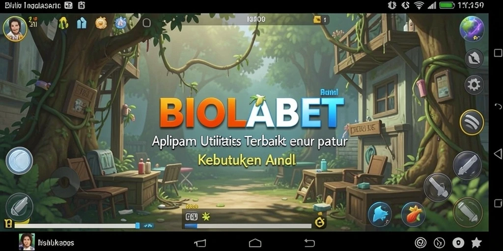 Tampilan utama BIOLABET menampilkan fitur-fitur utility yang efisien.