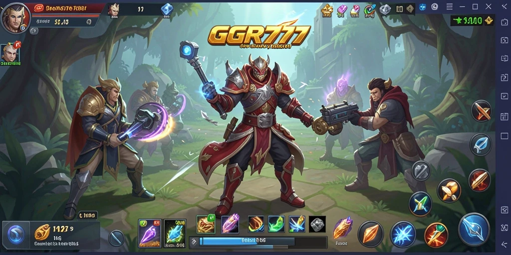 Screenshot gameplay GGR777 menampilkan momen epik pertempuran strategi.