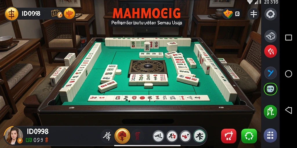Gameplay seru Mahjong dalam ID098 dengan tantangan menarik.