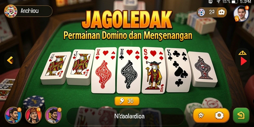 Tampilan game Domino yang menarik dan interaktif.