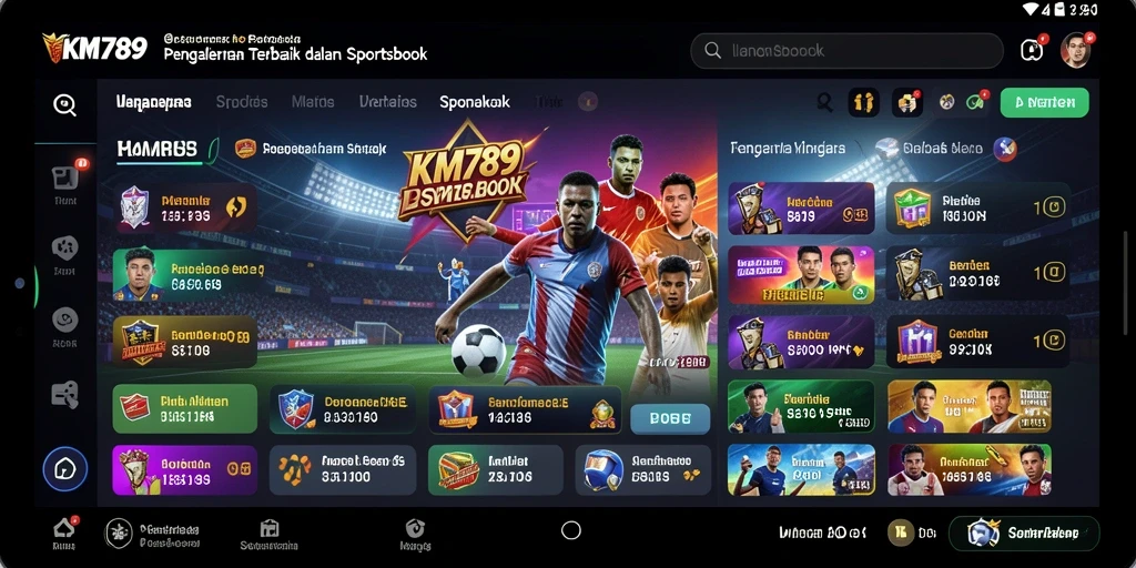 Tampilan menarik dari gameplay Sportsbook KM789.