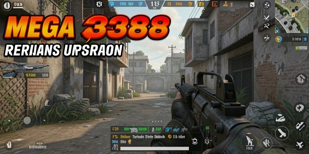 Screenshot gameplay <strong>MEGA388</strong> menunjukkan aksi tembak-menembak yang intens.