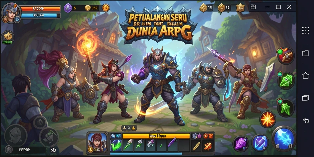 Tampilan gameplay RPRPRP yang seru dan menantang di dunia ARPG.