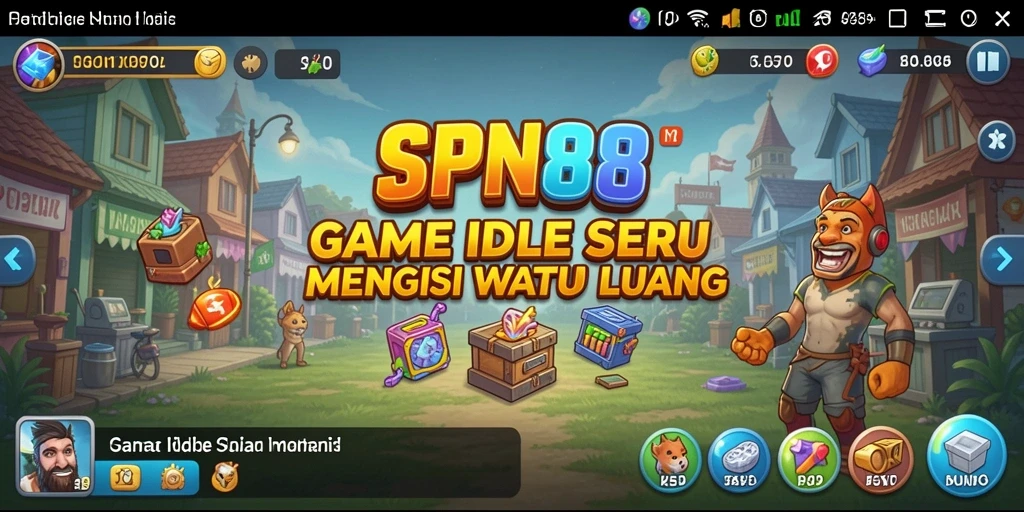 Tampilan gameplay menarik dalam SPN88 game Idle.