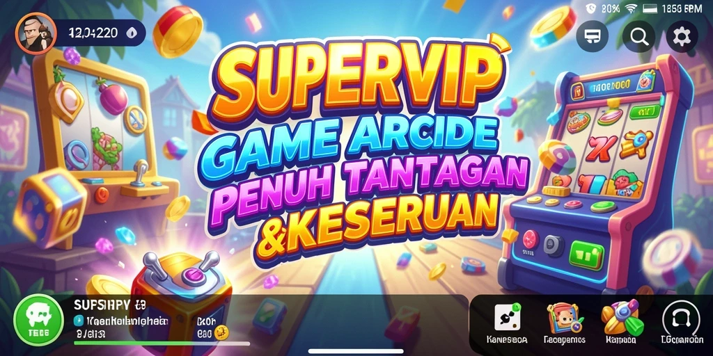 Screenshot gameplay SUPERVIP menampilkan keseruan permainan Arcade.